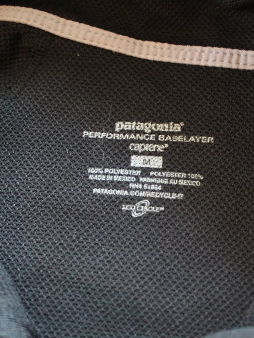 Men's Patagonia 1/4 Zip Baselayer - Picture 4 of 4